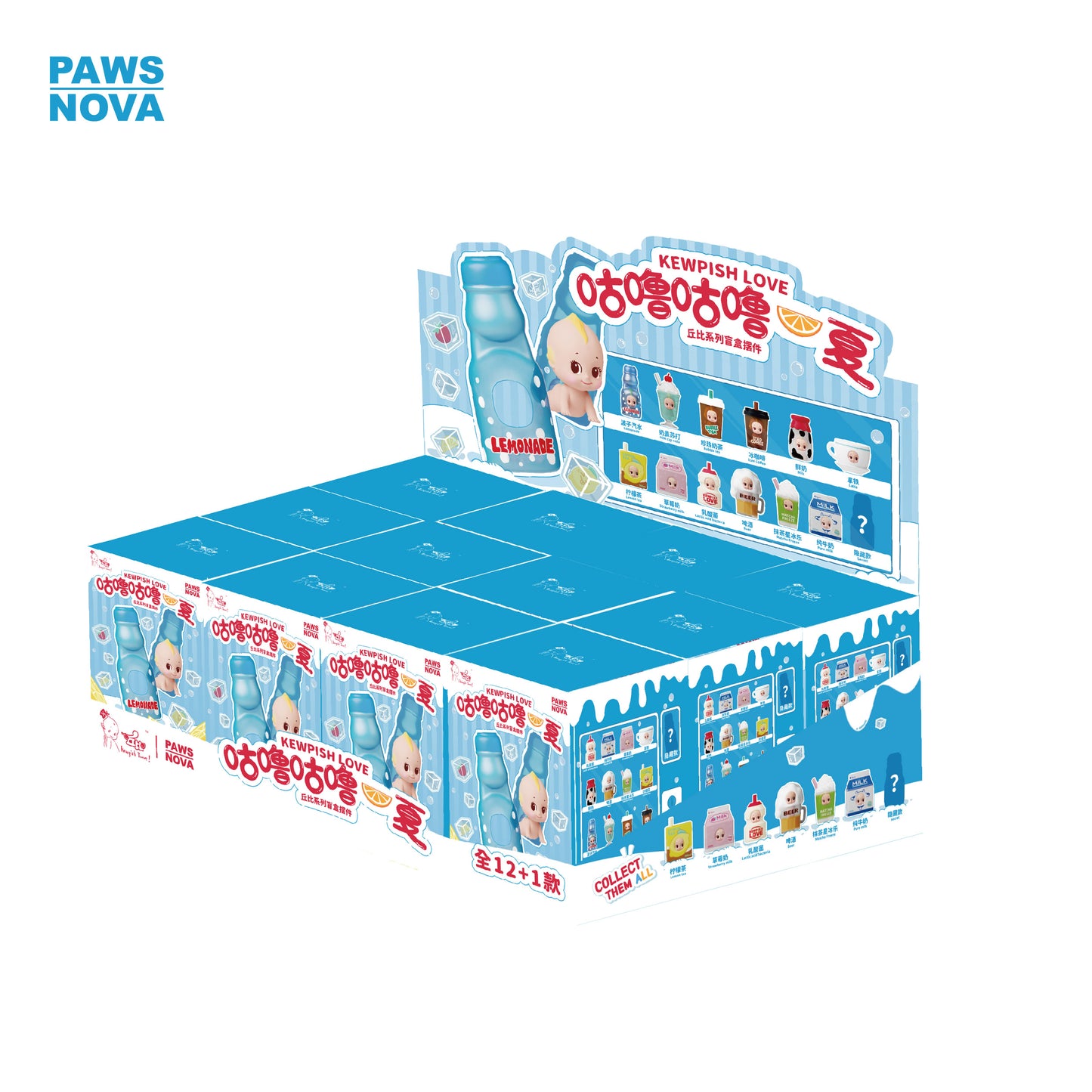 Kewpish Love Summer Sips Series Magnetic Blind Box Figure