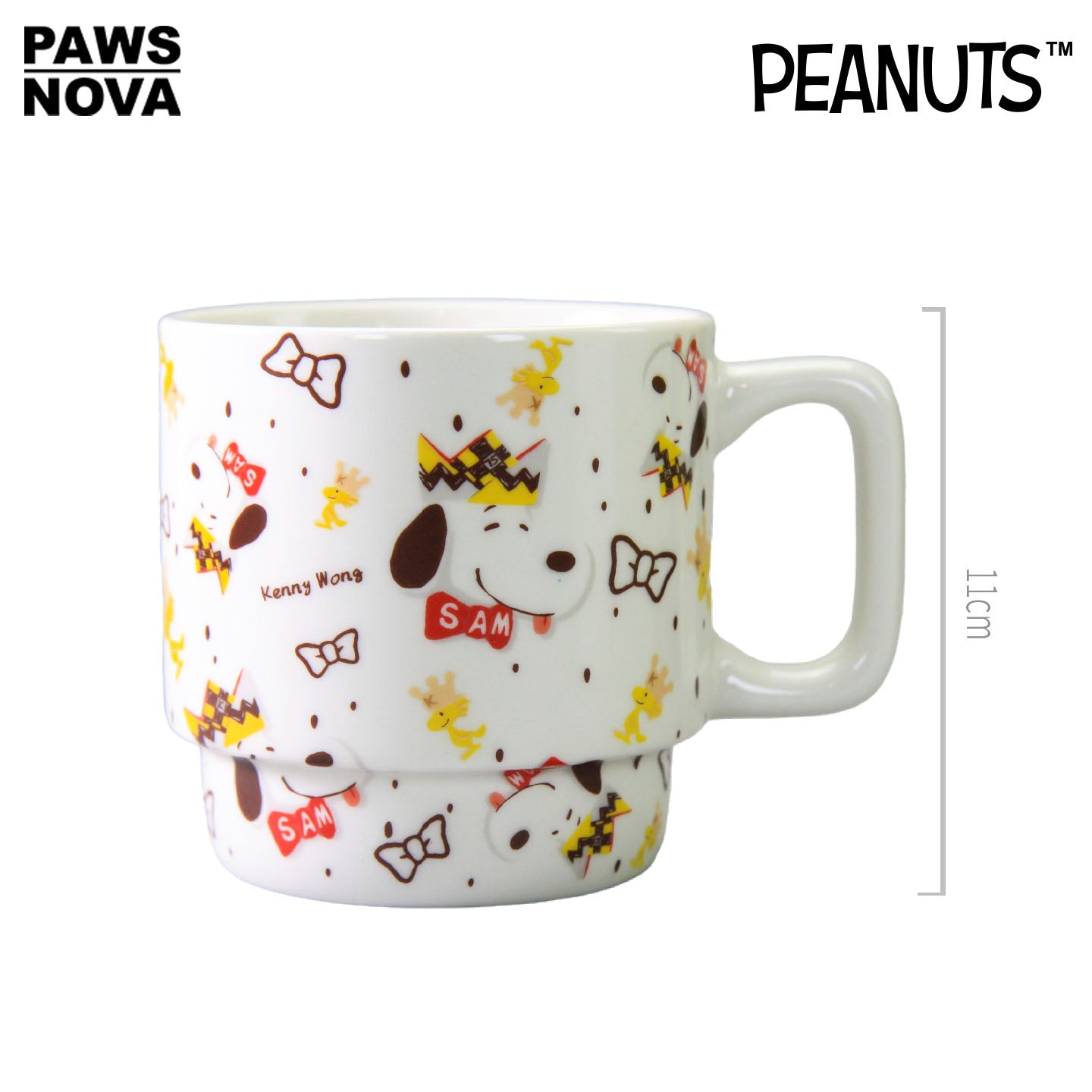 SNOOPY Peanuts 75th Anniversary Artist Series Ceramic Couple Mug 300ml