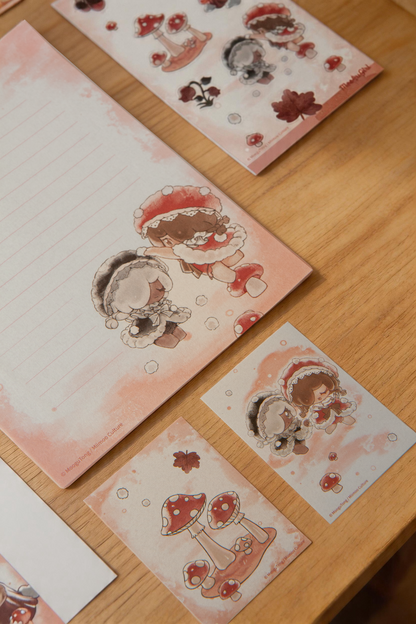 MooguGirl 6-Piece Illustrated Stationery Set