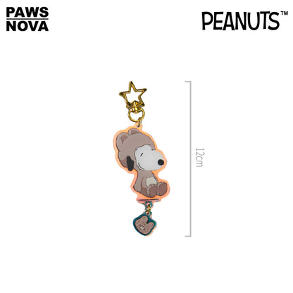 Snoopy Peanuts 75th Anniversary Acrylic Keychain Pendant