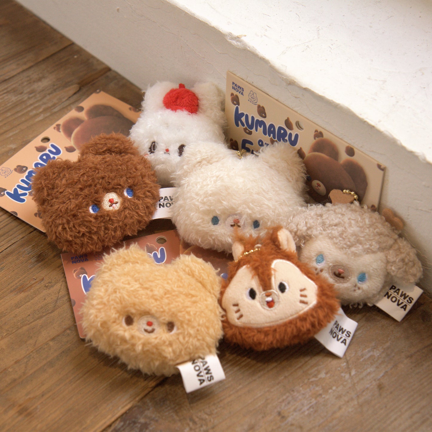 Kumaru And Friends Plush refrigerator magnet ornament