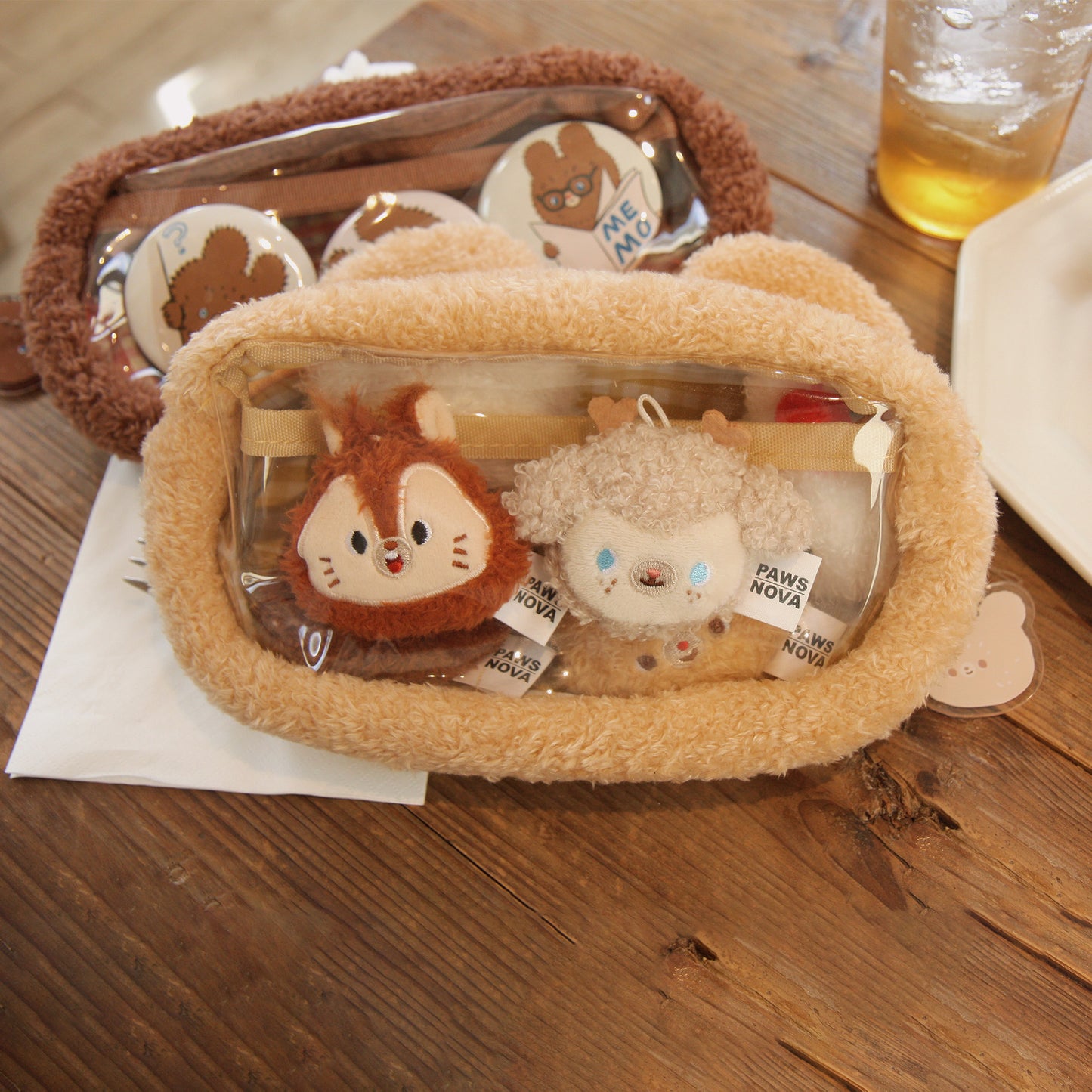 KUMARU Little bear plush pencil case