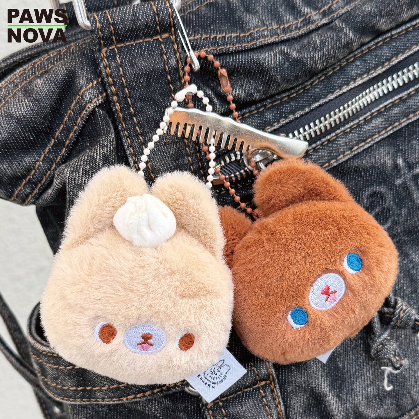 KUMARU AND FRIENDS PlushRefrigeratorMagnet Kevchain Pouch