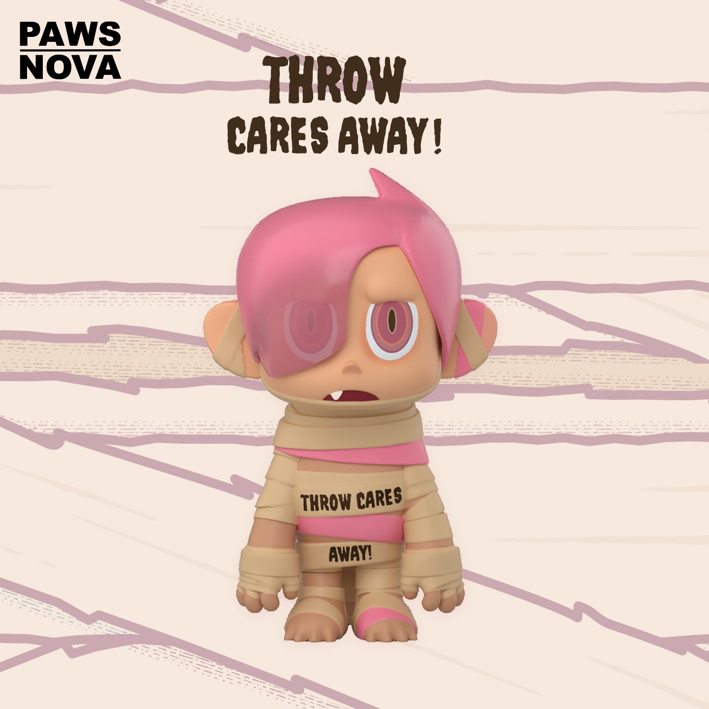 Trouble Crew YiLiLuLu Throw Cares Away Figure