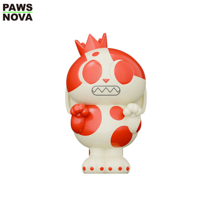 DOSHII CAT RED BALL figurine