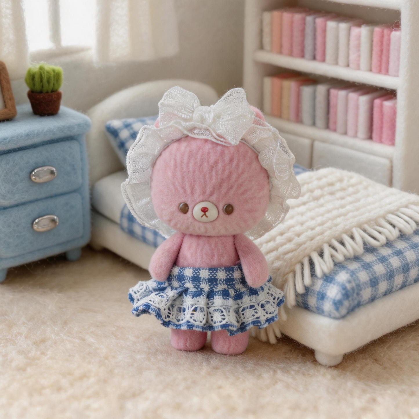 Kumaru Mini Teddy Bear Lace Outfit Carded Figure