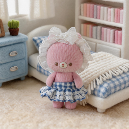 Kumaru Mini Teddy Bear Lace Outfit Carded Figure
