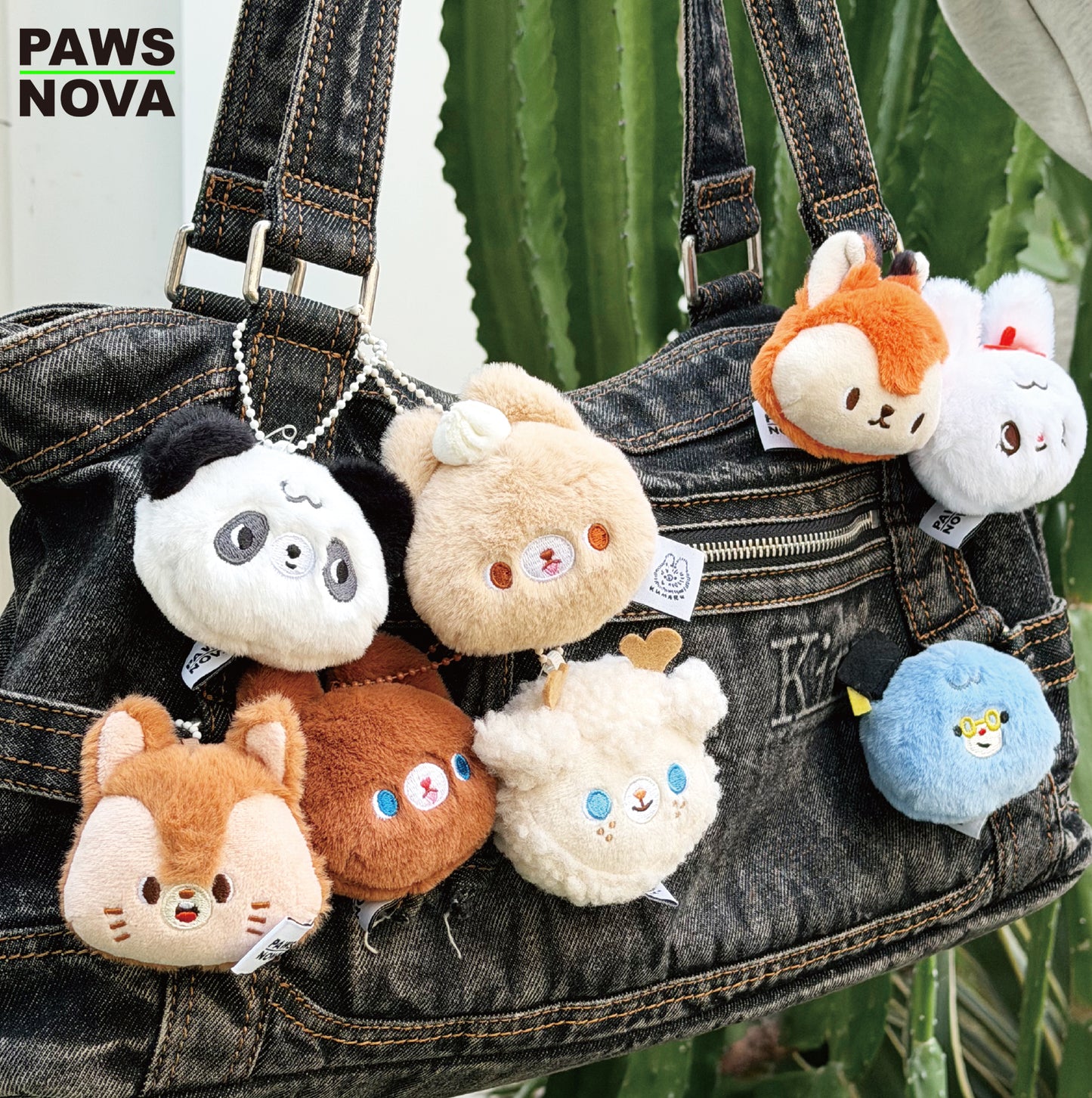 KUMARU AND FRIENDS PlushRefrigeratorMagnet Kevchain Pouch