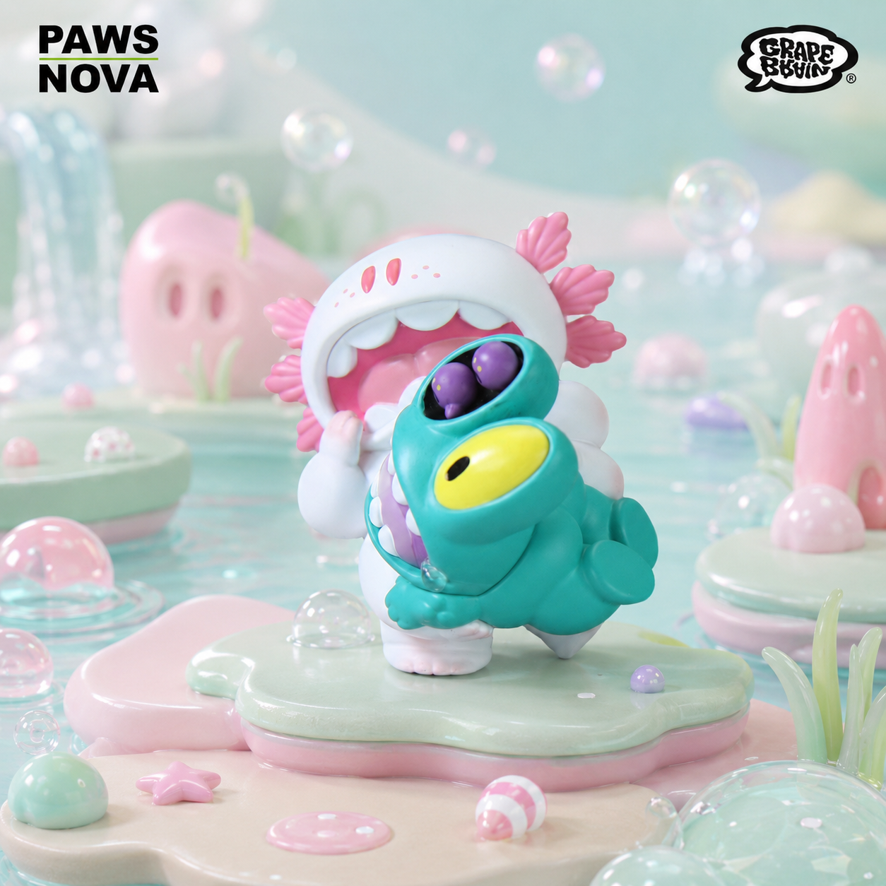 GRAPE BRAIN 6 Feet Axolotl Macaroni Blind Box