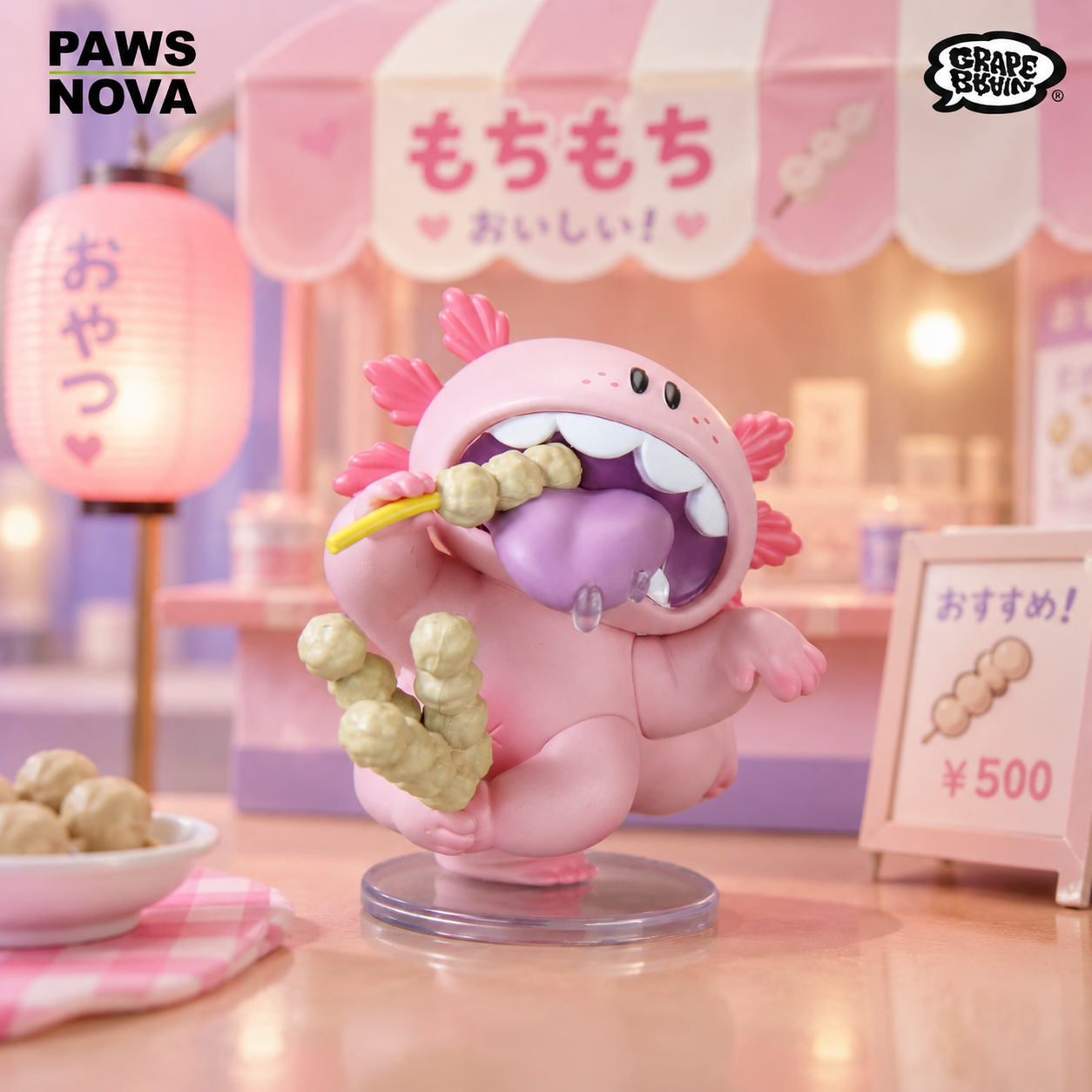 GRAPE BRAIN 6 Feet Axolotl Macaroni Blind Box