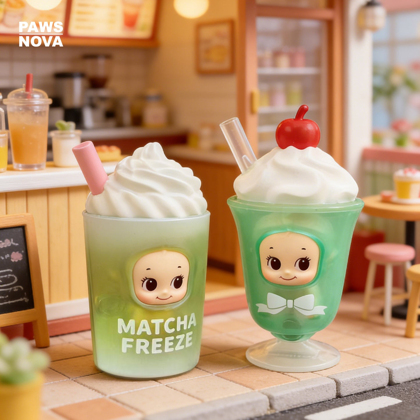 Kewpish Love Summer Sips Series Magnetic Blind Box Figure