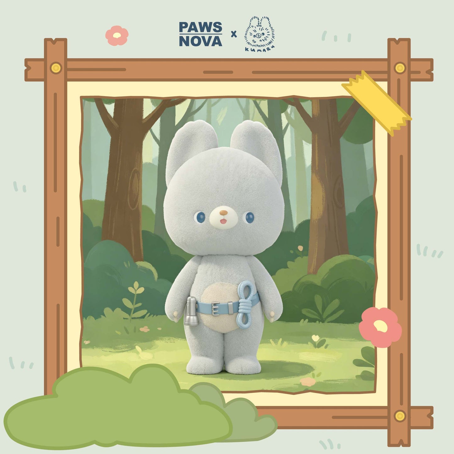 Kumaru Forest Repairman Blue Version Flocked Vinyl Figure
