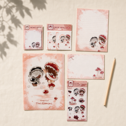 MooguGirl 6-Piece Illustrated Stationery Set