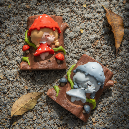 MooguGirl Relief Carved Refrigerator Magnet Blind Box Series