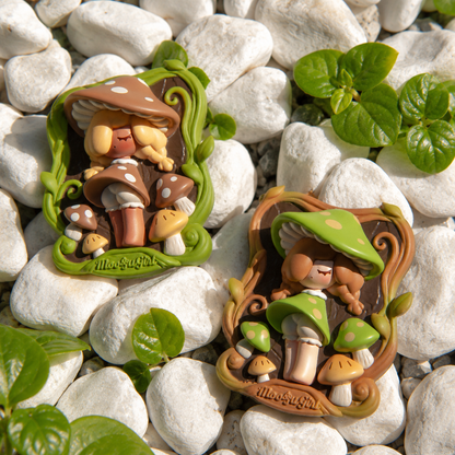 MooguGirl Relief Carved Refrigerator Magnet Blind Box Series