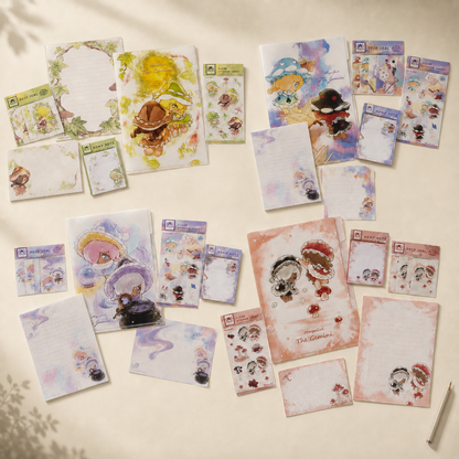 MooguGirl 6-Piece Illustrated Stationery Set