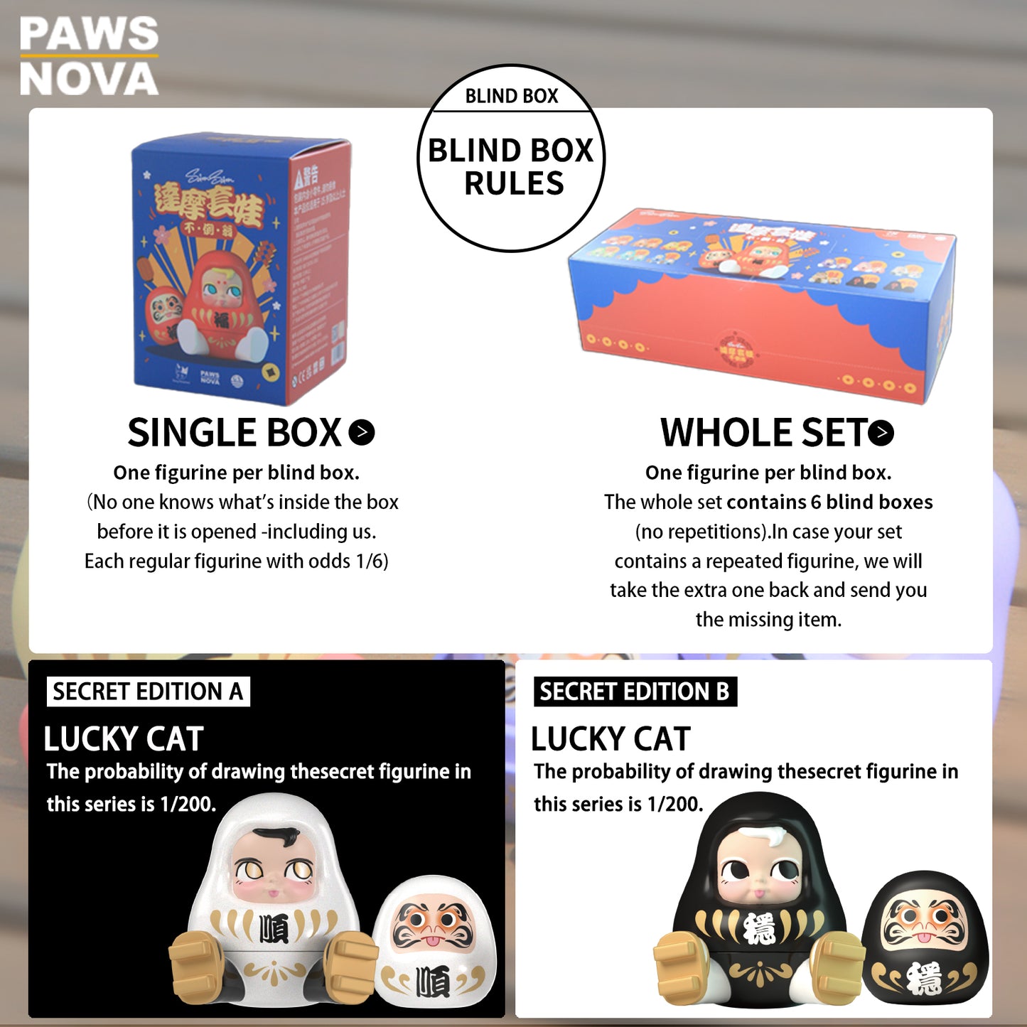 SAMSAM DAMO DOLL TUMBLER BLIND BOX ORNAMENT