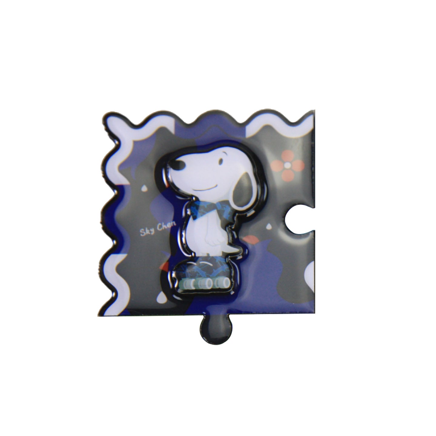 Snoopy 75th Anniversary Artist Series Magnetic Puzzle Fridge Magnet
