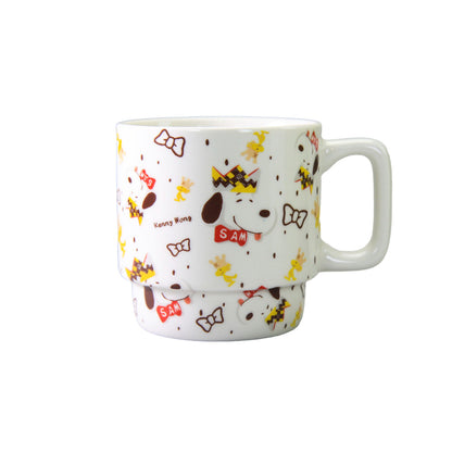 SNOOPY Peanuts 75th Anniversary Artist Series Ceramic Couple Mug 300ml