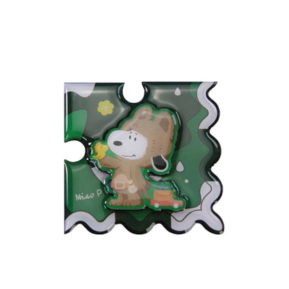 Snoopy 75th Anniversary Artist Series Magnetic Puzzle Fridge Magnet