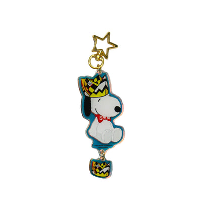 Snoopy Peanuts 75th Anniversary Acrylic Keychain Pendant