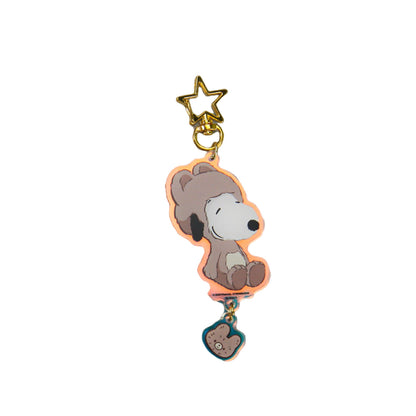 Snoopy Peanuts 75th Anniversary Acrylic Keychain Pendant