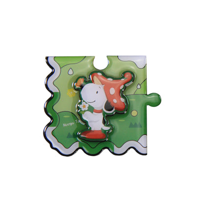Snoopy 75th Anniversary Artist Series Magnetic Puzzle Fridge Magnet