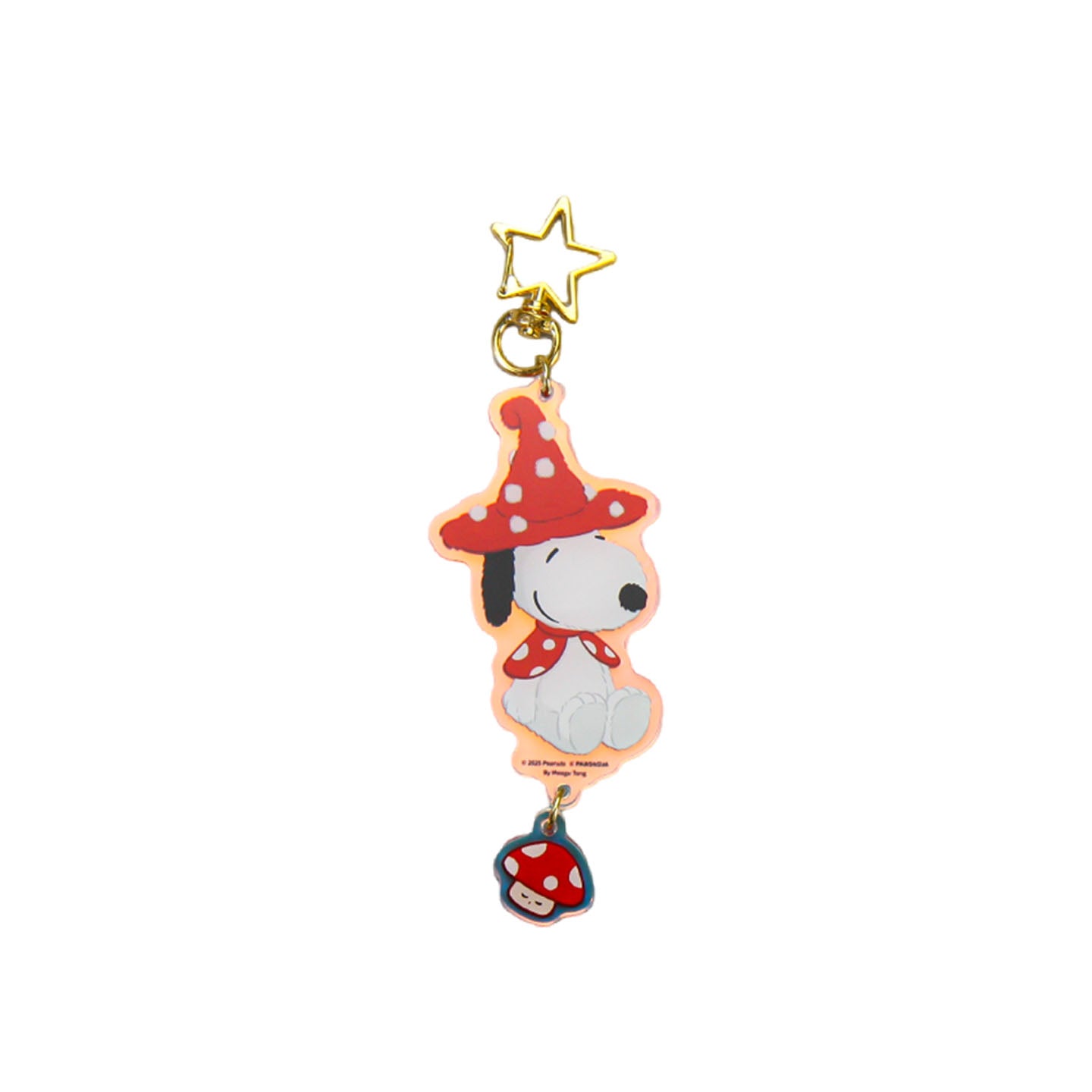 Snoopy Peanuts 75th Anniversary Acrylic Keychain Pendant