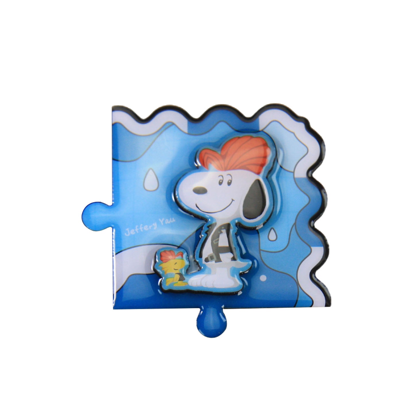 Snoopy 75th Anniversary Artist Series Magnetic Puzzle Fridge Magnet