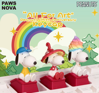 Snoopy 75th Anniversary Artist Collaboration Keycap Blind Box Set