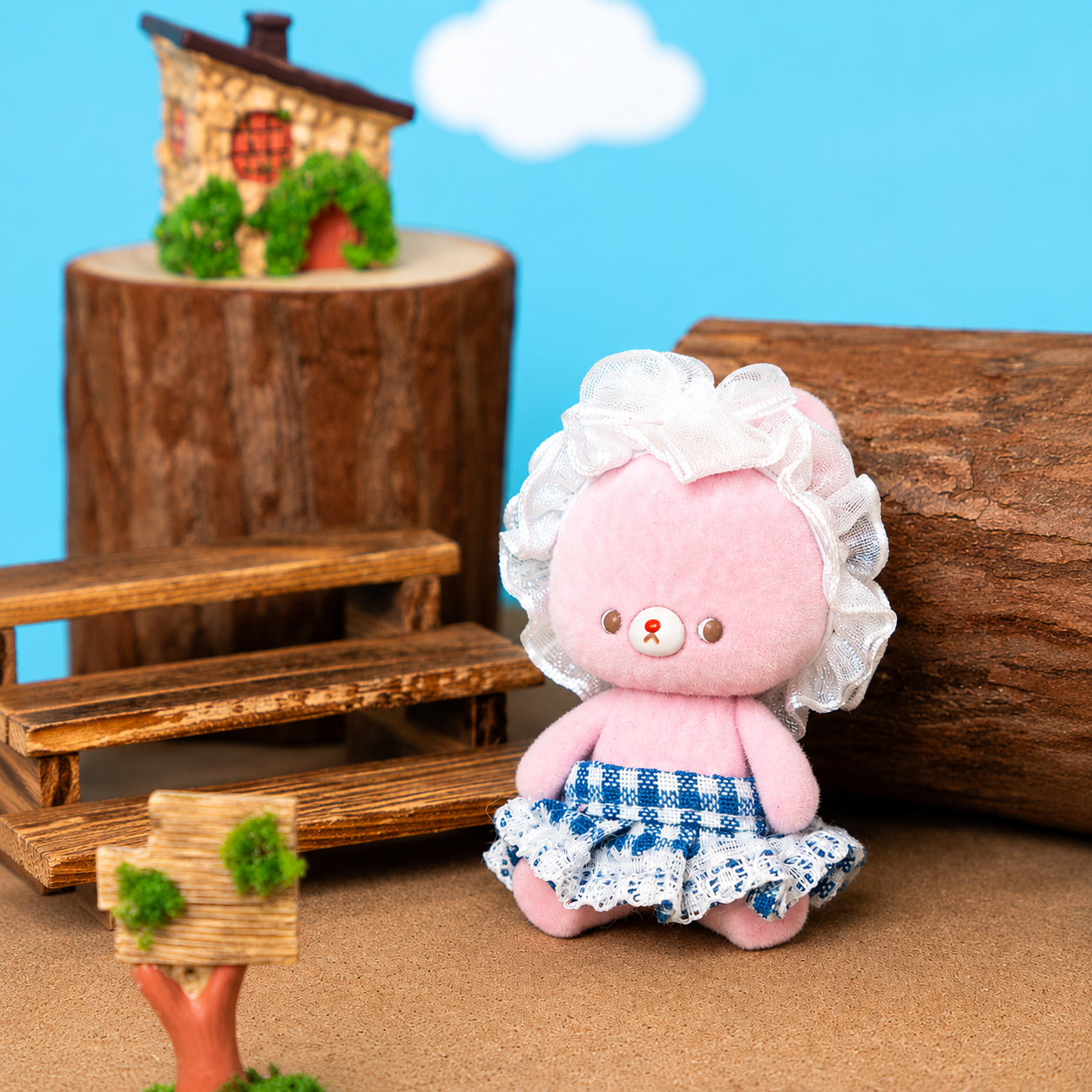 Kumaru Mini Teddy Bear Lace Outfit Carded Figure